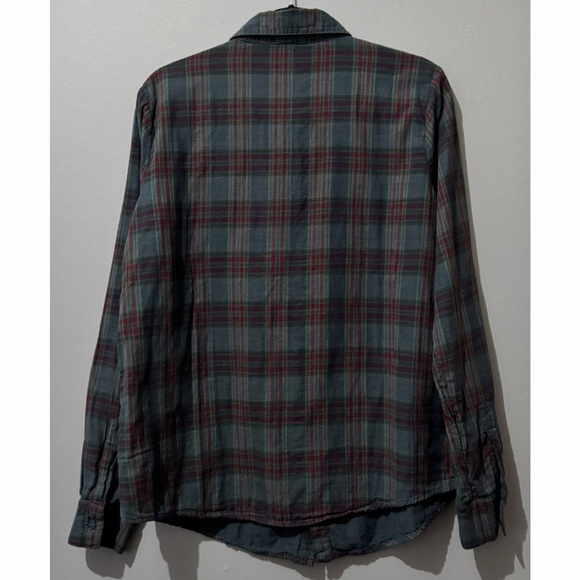 CP Shades Women’s Blue Multi Checker Long Sleeve Button Up Shirt Size Medium - Picture 3 of 6